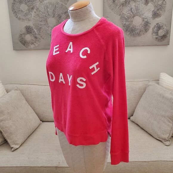 Sundry Beach Days Terry Cloth Crewneck Sweater sz Sm - Picture 5 of 12